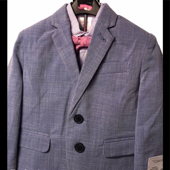 🆕 Calvin Klein 4pc Blue Toddler Suit - Picture 4 of 6